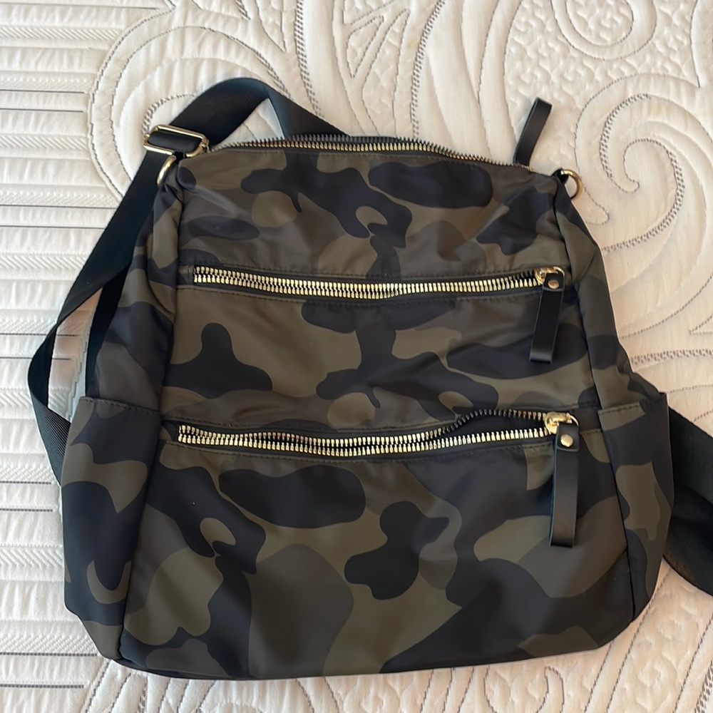 Camo Nylon Backpack